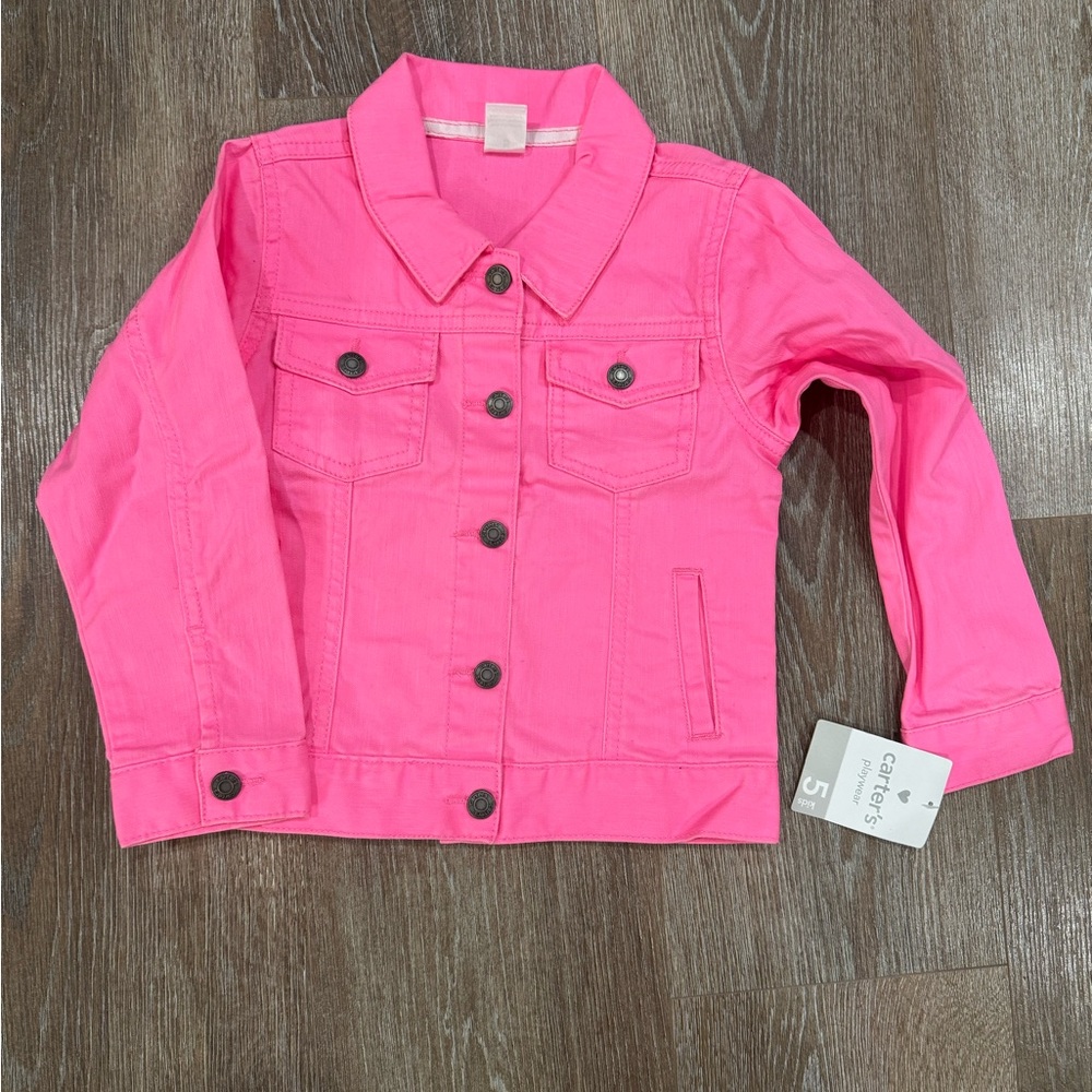 Carter's Vibrant Pink Jean Jacket for Kids